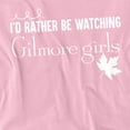 thumbnail image 2 of Gilmore Girls I'd Rather Be Watching Gilmore Girls Kids T Shirt for Youth Boys and Girls, Pink, X-Large, 2 of 3
