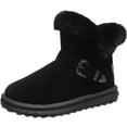 thumbnail image 1 of Coofit Bottes d'Hiver pour Femmes Simples - Bottes de Neige Décoratives à Revers en Fausse Fourrure Bottillons, 1 of 10