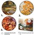 thumbnail image 3 of Designart "Seasonal Mosaic Maple Trees I" Floral Floater Framed Wall Art Print, 3 of 7