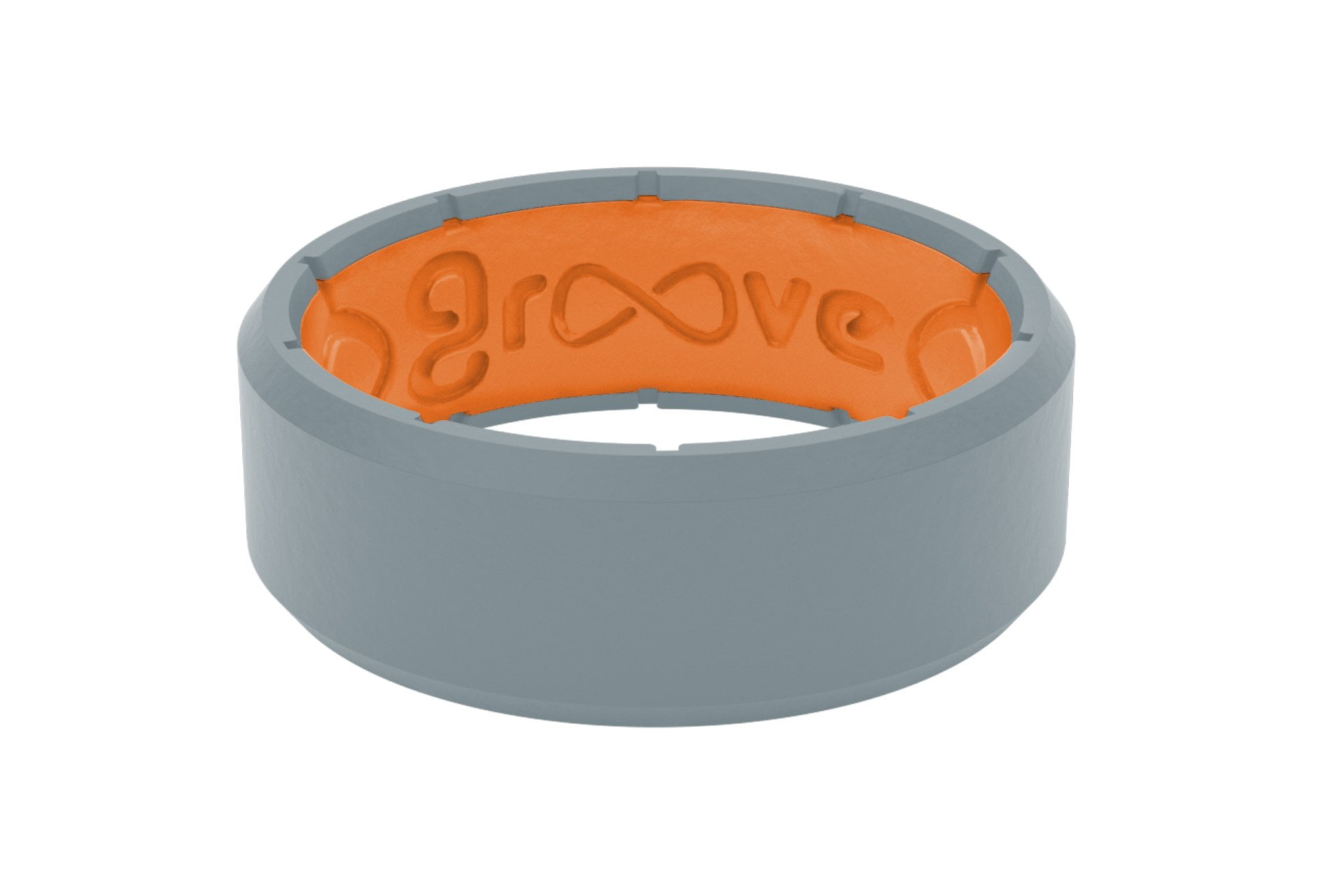 Groove Life Silicone Wedding Ring for Men Breathable Rubber Rings for Men Edge Original Lifetime Coverage Unique Design Comfort Fit Mens Ring 