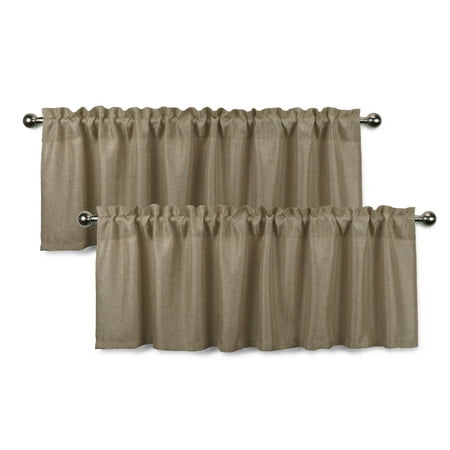 linen faux aiking x16 valances textured sheer curtain rod semi pocket panel each window sand dialog displays option button additional