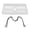 White, variant on Riousery Pots and Pans Organizer Expandable Cookware Rack Adjustable Pan Organizer for Kitchen White