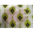 thumbnail image 5 of oneOone Cotton Silk Light Green Fabric Ikat Sewing Material Print Fabric By The Yard 42 Inch Wide, 5 of 6