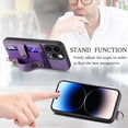 thumbnail image 4 of Phone Case for iPhone 14 Pro Max 6.7 inch Wallet Cover with Tempered Glass Screen Protector Slim Stand Credit Card Holder Cell iPhone14promax 5G i Phone14Max Plus iPhone14 ProMax Women Purple, 4 of 7