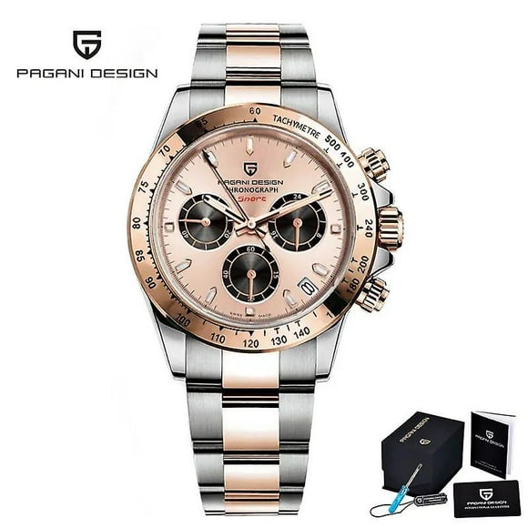 Pagani Design Men's Watches Top Brand Luxury Mens Quartz Wrist Watch Men Stainless Steel Watch Men Chronograph Relogio Masculino