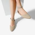 thumbnail image 7 of Women's low wedge flats with ankle strap, perfect for adding a touch of elegance to workwear or casual outfits, 7 of 7