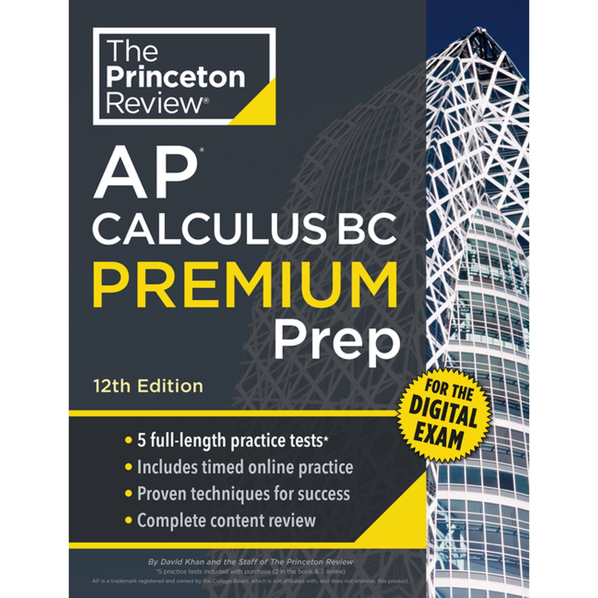 College Test Preparation Princeton Review AP Calculus BC Premium Prep, 12th Edition: 5 Practice Tests + Digital Practice Online + Content Review, (Paperback)