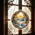 thumbnail image 6 of Acrylic Suncatcher Puzzle, Colorful Cave Waterfall Stained Glass Window Hanging Panel, 8 Inch Home Decor, Ideal Mother's Day & Birthday Gifts for Mom, Grandma, Women & Wife, 6 of 6