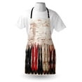 thumbnail image 3 of Western Apron American Legend Cowgirl Leather Boots Rustic Wild West Theme Cultural Print, Unisex Kitchen Bib Apron with Adjustable Neck for Cooking Baking Gardening, Beige Red Black, by Ambesonne, 3 of 3