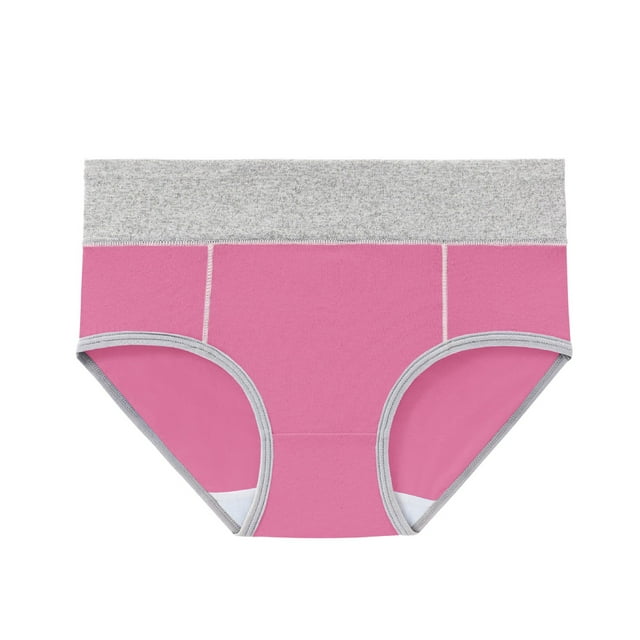 FAIWAD Womens 4 Packs Plus Size Underwear Cotton High Waisted Full Coverage Briefs Breathable Comfy Soft Panties Multipack