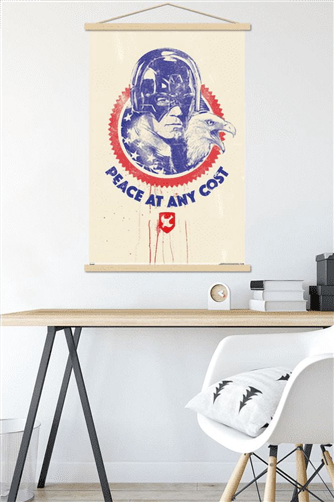 DC Comics TV Peacemaker - Peace at Any Cost Wall Poster with Magnetic Frame, 22.375" x 34"