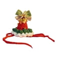 thumbnail image 3 of Gorro navideño para perro, diadema cálida, decoración para cachorros y gatos, accesorios para fotos, gorro tejido para perro, disfraz de vacaciones, corbata de moño, 3 of 10