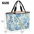 thumbnail image 6 of Blue Green Leaf Beach Bag for Women, Large Breathable Mesh Beach Tote Bag, Summer Vintage Watercolor Plant Sandproof Lightweight Travel Bags for Vacation Picnic Swimming Pool 15.7"x15.7"x9.1", 6 of 9