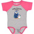 thumbnail image 3 of Inktastic Happy Birthday, Poppy Cute Penguins Boys or Girls Baby Bodysuit, 3 of 5