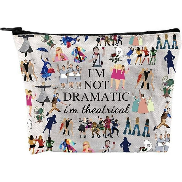 Bolsa de maquillaje GJTIM I'm Not Dramatic I'm Theatrical Theatre Gift