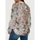thumbnail image 2 of Blusa Eytino para mujer, talla grande, chifón, bohemio, floral, 2X, caqui, 2 of 6