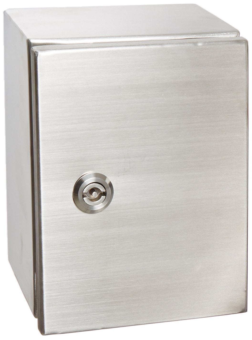 11-51/64 Width x 11-51/64 Height x 5-29/32 Depth Natural Finish BUD Industries Series SNB NEMA 4 Stainless Steel Box with Mounting Bracket 