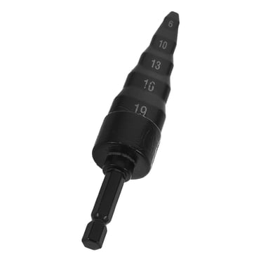 Flaring Tool HVAC Copper Tube 5PC Drill Bit Set, Copper Pipe Expander Bit Air Conditioner Repairing Include 3 4 5 8 1 2 3 8 1 4 Hex Shank Impact Drill Flaring Tool Kit