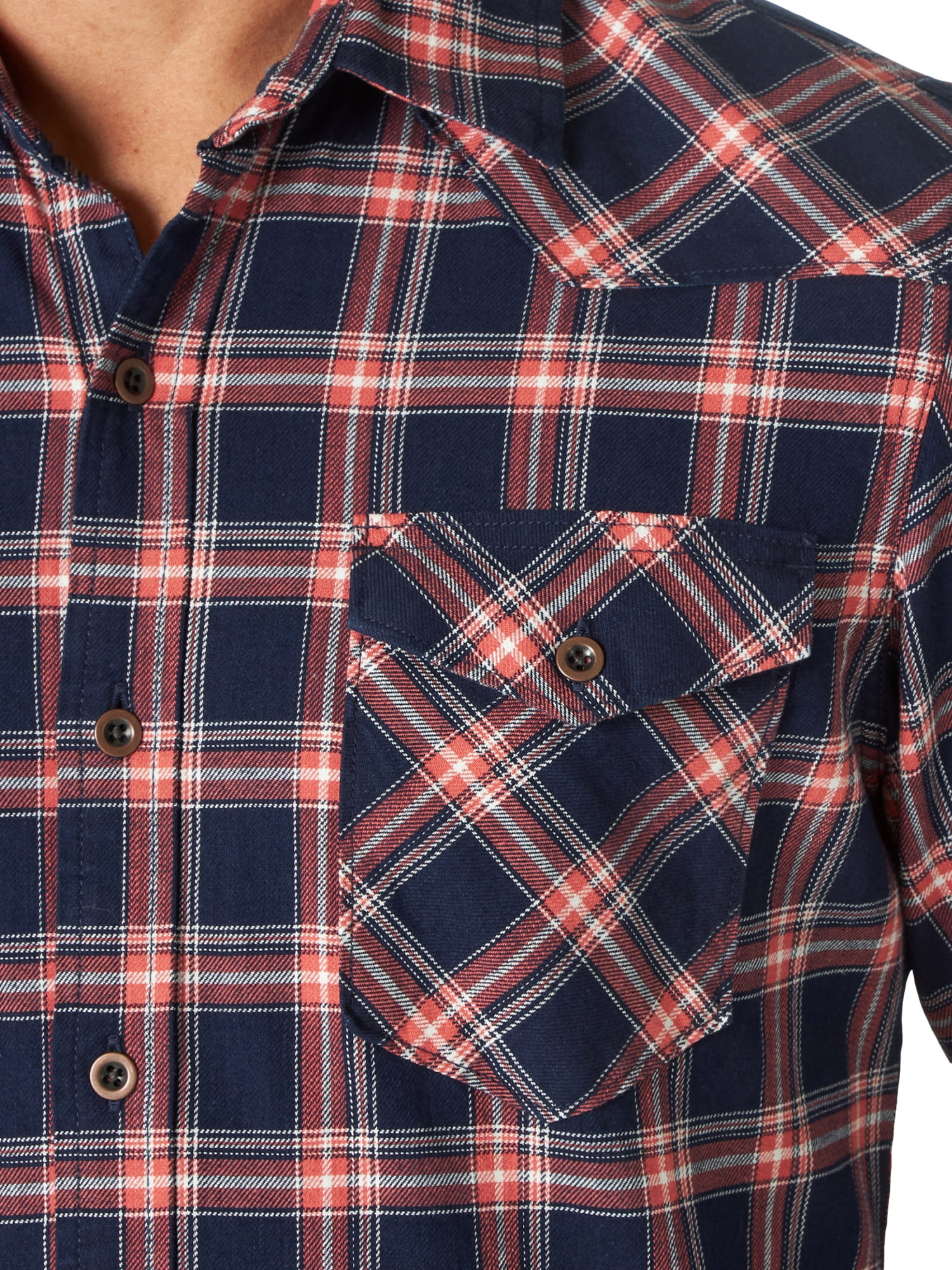 Wrangler Men's Premium Slim Fit Plaid Shirt