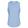 thumbnail image 1 of Camiseta de yoga de primavera y verano, blusa sin mangas para mujer, blusa de yoga holgada, transpirable y de secado rápido, 1 of 6