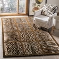 thumbnail image 2 of SAFAVIEH Soho Lacework Animal Area Rug, Beige/Brown, 8'3" x 11', 2 of 7