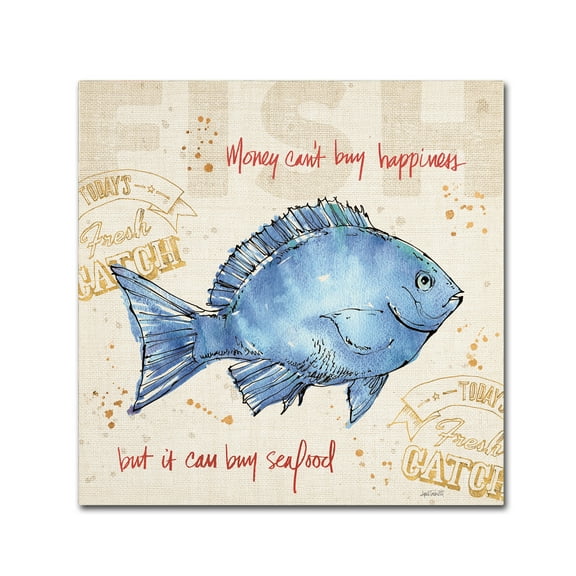 Trademark Fine Art 'Coastal Catch III' Canvas Art by Anne Tavoletti