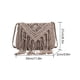 thumbnail image 3 of Bolso bandolera Wdftyju ganchillo borlas hombro verano tejido gris, 3 of 8