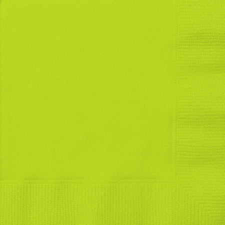 Neon Green Party Lunch Napkins, 24 Count
