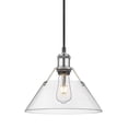 thumbnail image 3 of Orwell 1-Light Pendant in Pewter with Clear Glass, 3 of 3