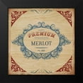 thumbnail image 2 of PI Studio 12x12 Black Modern Framed Museum Art Print Titled - MERLOT, 2 of 5