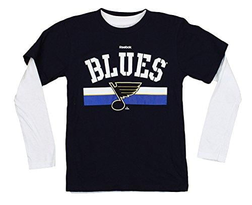 Reebok NHL Hockey Youth Boy St. Louis Blues Hat Trick Combo Pack, Black by