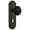 Oil-Rubbed Bronze, variant on Nostalgic Warehouse Decblk_Dp_Kh Vintage Black Porcelain Dummy Door Knob Set - Grey