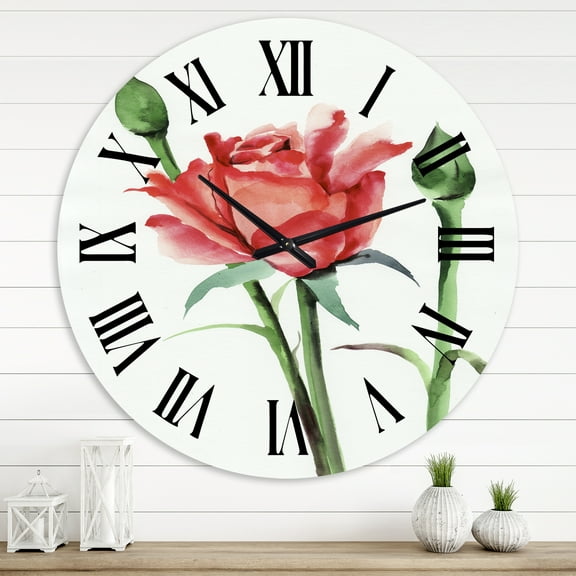 Designart 1 in Quartz Traditional Wall Clock