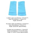 thumbnail image 4 of Soidarity 1 par de calcetines de espinilleras de fútbol para adultos y niños, soporte deportivo para piernas, mangas de pantorrilla, almohadillas de alta Deportes y aire libre Azul/L Soidarity OD010427-11, 4 of 6