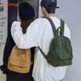 thumbnail image 2 of Mochila pequeña Vintage de lona para hombre y mujer, bolso sencillo de Color sólido para adolescentes y jóvenes Fivean unisex, 2 of 2