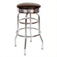 thumbnail image 1 of Pemberly Row 30" Chrome Swivel Bar Stool in Black, 1 of 1