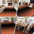 thumbnail image 5 of Orange Black Ombre Area Rug 5x8 FT, Non Slip Bedroom Throw Carpet, Modern Gradient Abstract Art Washable Soft Floor Carpet Non-Shedding Rug for Living Room Nursery Dorm Office, 5 of 9