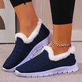 thumbnail image 2 of Flats Shoes Women Flying Mesh Wool Round Toe Closed Toe Shallow Mouth Solid, 2 of 9
