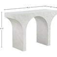 thumbnail image 3 of Meridian Furniture Pomezia White Marble Finish Console Table, 3 of 7