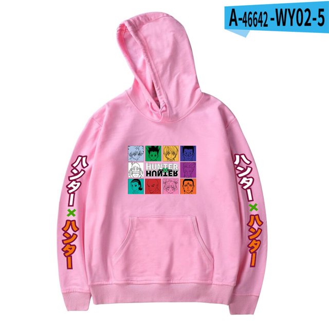 Full-time Hunter Hisoka Anime Surrounding Loose Plus Size Hooded Sweater Sweatshirt Fall Winter Student Style