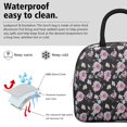 thumbnail image 3 of Womens Pioneer Flower Floral Print Pattern Lunch Box for Work,Insulated Lunch Bag for Women,Loncheras Para Mujer,Leakproof Adult Lunch Bag for Work,Beach,Travel,Picnic,Camping, 3 of 7