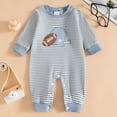 thumbnail image 2 of CAUYDY Baby Boys Sleepers Newborn Clothes 3 6 9 Months 1T 2T Fall Winter Preemie Long Sleeve Romper Infant Boy Comfy Pajamas Toddler Loungewear Blue for Sizes 12-18 Months, 2 of 9