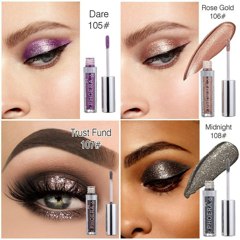 Liquid Eyeshadow Diamond Eye Shadow Waterproof Shimmer Glitter Makeup 12  Colors~