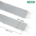 thumbnail image 3 of Uxcell Faux Fur Fabric Precut Strips, 59x4 Inch Plush Faux Fur Fabric Square for DIY Crafts [Light Grey], 3 of 6