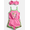 Pink Cheer, variant on Baby Girls Sleeveless Graphic Romper with Matching Bow Headband, Sizes 0/3M-24M