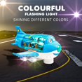 thumbnail image 2 of Kidsthrill Kids Airplane Toy - Bump & Go Technology Airplane Toddler Toys with Lights & Airplane Sounds, Toddler Airplane Toys for 3 Year Old Boys & Girls in up, 2 of 6