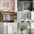 thumbnail image 3 of Mxdfafa Matte White Heavy Duty Tension Curtain Rod, 43-63in No Drill Rustproof Carbon Steel Adjustable Rod for Bathroom, Closet, Balcony & Room Divider, 3 of 9