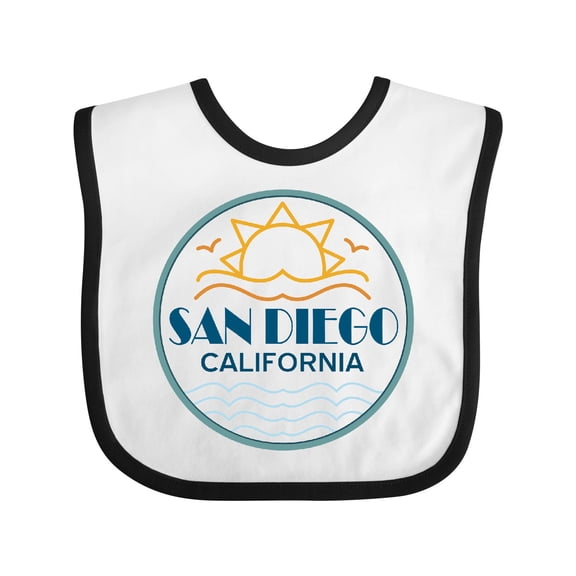 Inktastic San Diego California Boys or Girls Baby Bib