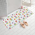 thumbnail image 2 of Pioneer Flower Floral Print Pattern Bathroom Rugs Mat, Non Slip Microfiber Bathroom Rug with Rubber Backing, Soft Mats for Bathroom Floor Tub Shower, 24"x60", 2 of 5