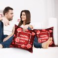 thumbnail image 2 of Teissuly 18x18inch Valentine's Day PillowCovers Rose Themes 18x18 Inch Peach-Skin-Like Cloth PillowCase Valentine's Day Decor For Sofa Couch Teissuly WER202312024107, 2 of 6